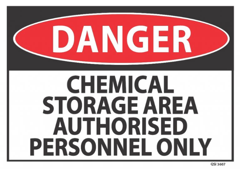 Danger Chemical Storage Area - Industrial Signs