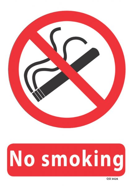 No Smoking - Industrial Signs