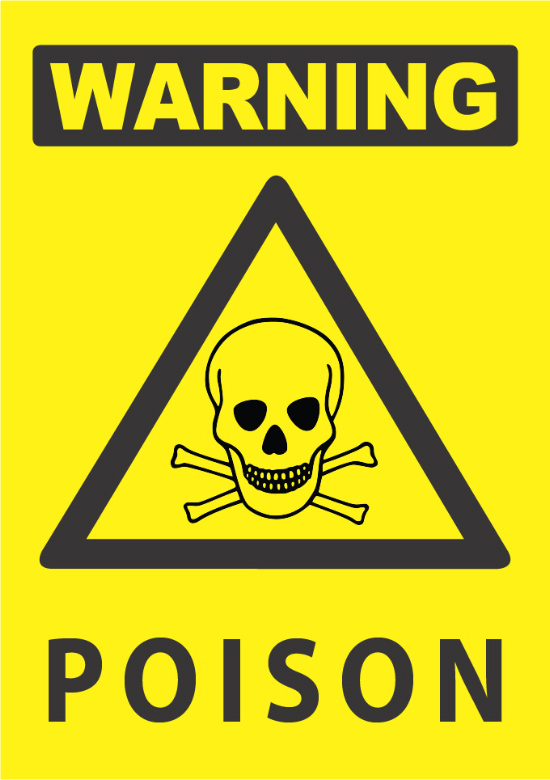 Warning Poison Industrial Signs