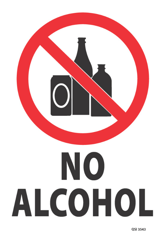 No Alcohol - Industrial Signs