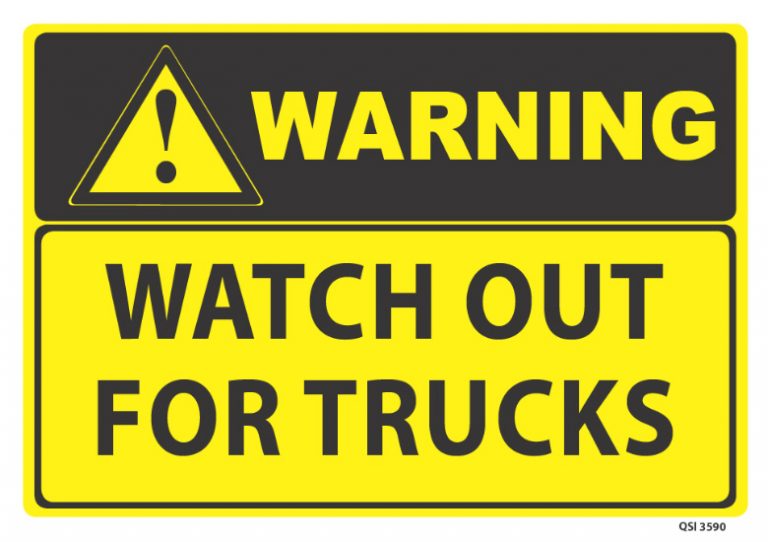 warning-watch-out-for-trucks-industrial-signs