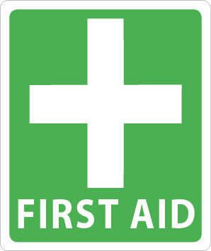 First Aid Cross Self Adhesive 105mm x 125mm