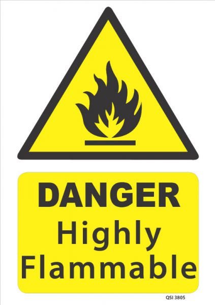 Danger Highly Flammable - Industrial Signs