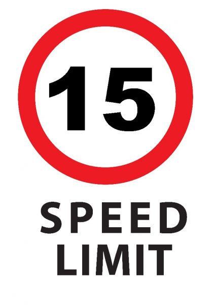 15KMPH Speed Limit Sign - Industrial Signs