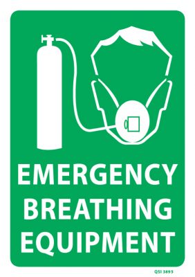 Emergency Breathing Equipment - Industrial Signs